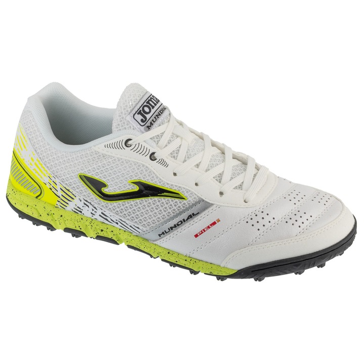 Ghete de fotbal Turf pentru barbati, Joma Mundial 2502 TF 8021780, Alb