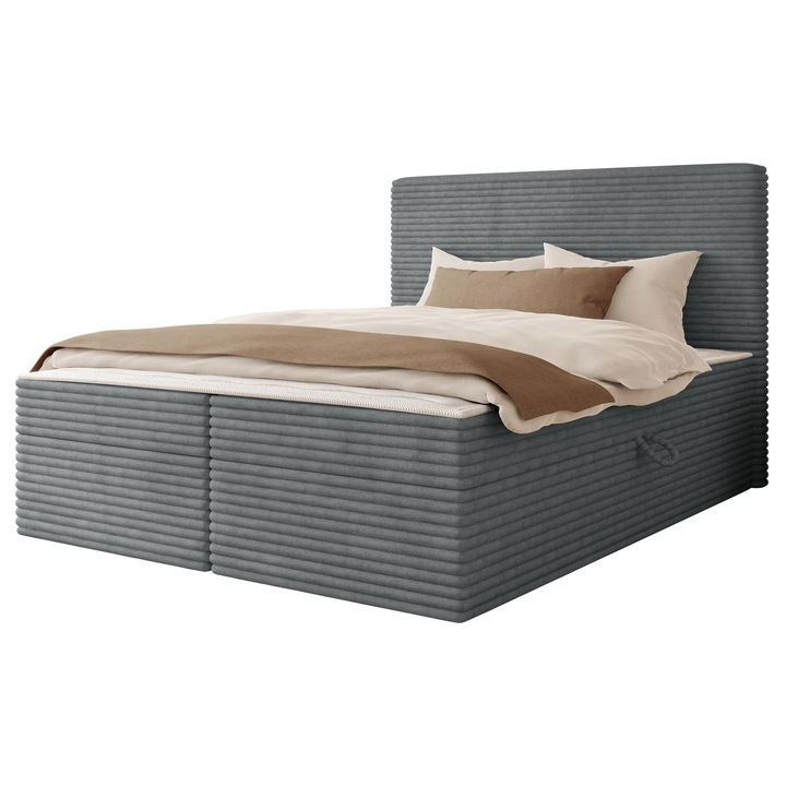 Pat boxspring Welian 160x200, MIRJAN 24, antracit, 163x206x112 cm