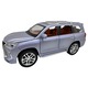 Lexus LX570 szürke modell 1:24 fények hangok visszahúzható motorháztető és csomagtartó funkcionális