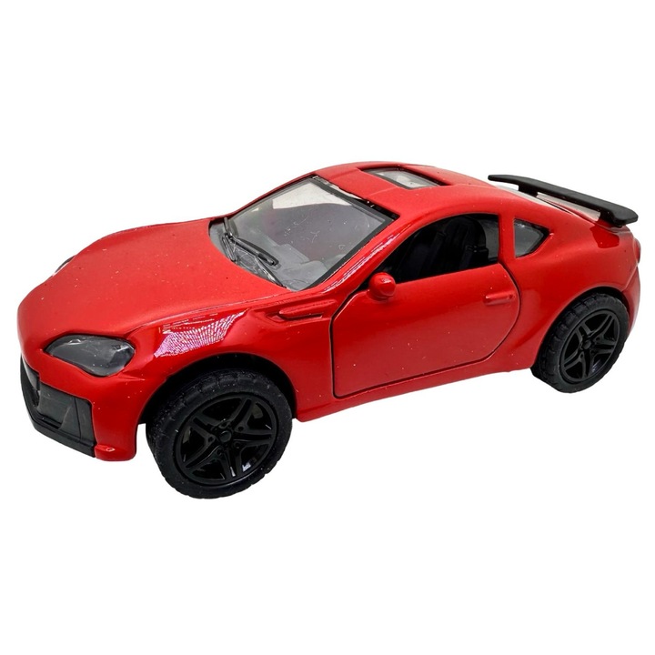 Macheta Sport Toyota Supra piros 1:36 fényekkel és hangokkal Nyitható ajtók Visszahúzás