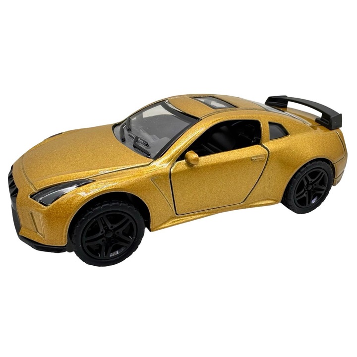 Macheta Sport aurie 1:36 lumini si Sunete Usi Deschise Pull-Back