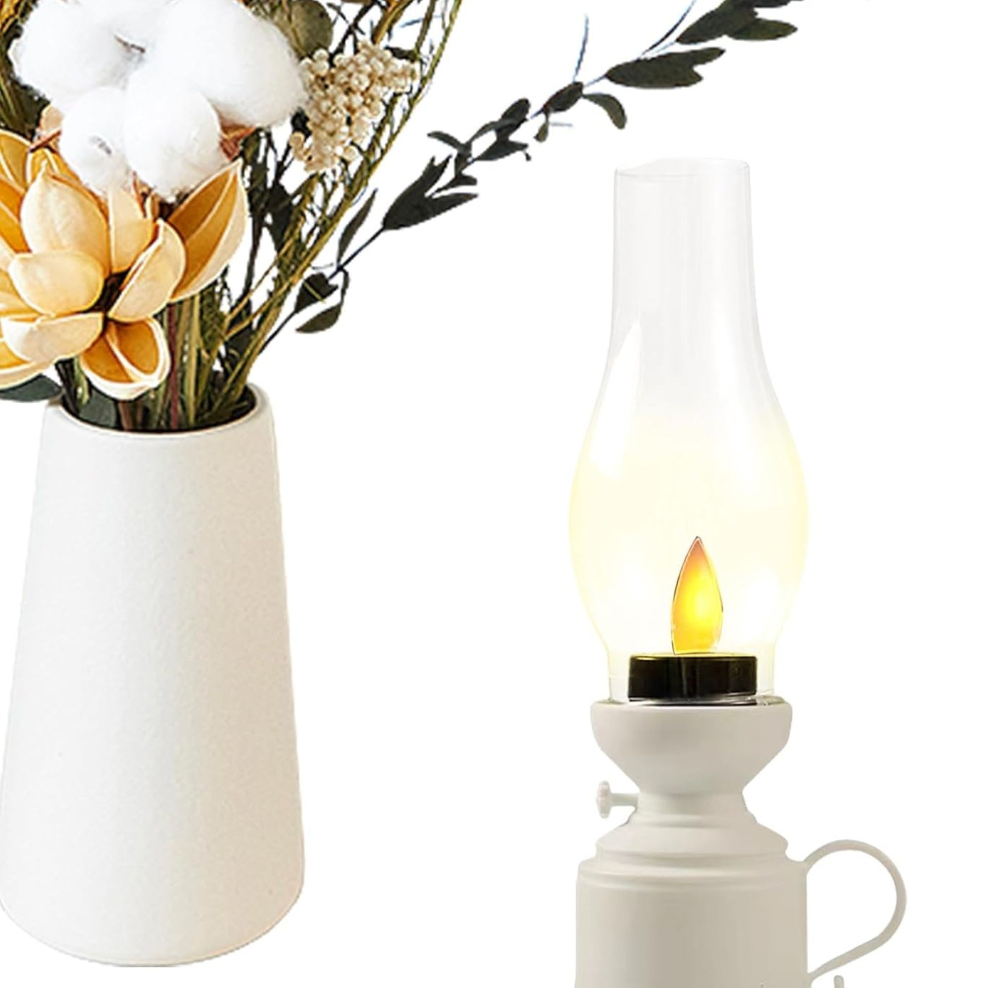 Lampa vintage, cu LED, atmosfera nostalgica si calda, imita