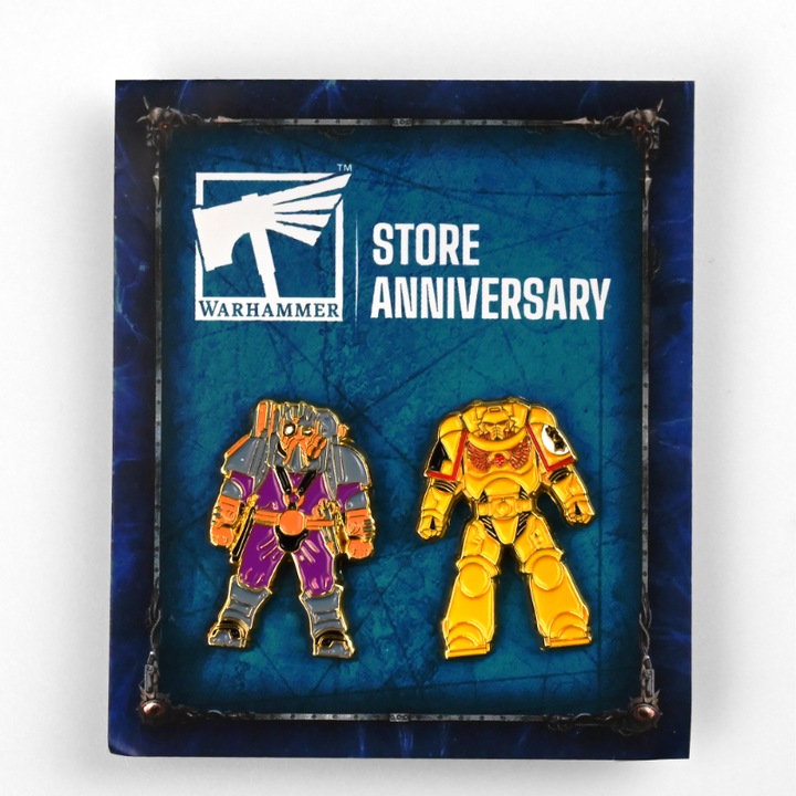 Set 2 Insigne Metalice Kharadron & Primaris Imperial Fist, 4 cm