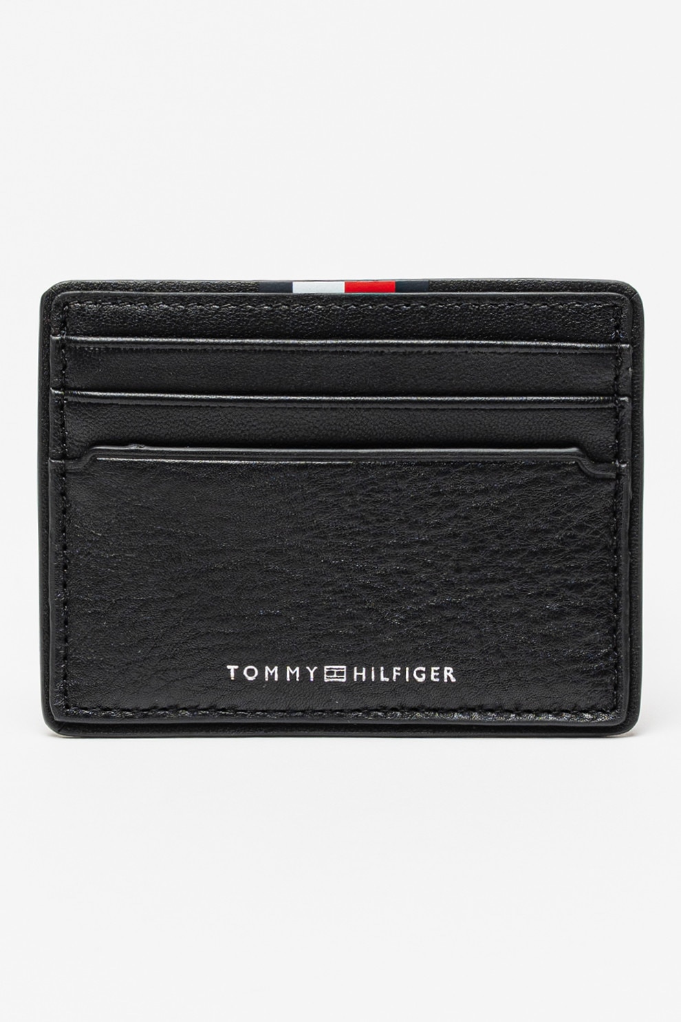 Tommy Hilfiger, Portcart din piele Corporate, Negru