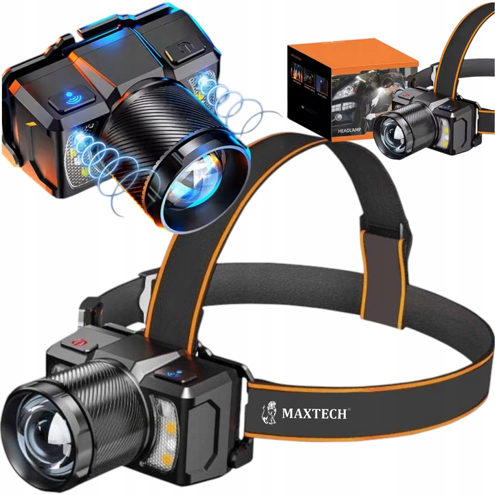 Челник Max-Pro25, 700lm, 8 режима, USB-C, 75x45x81mm, водоустойчив