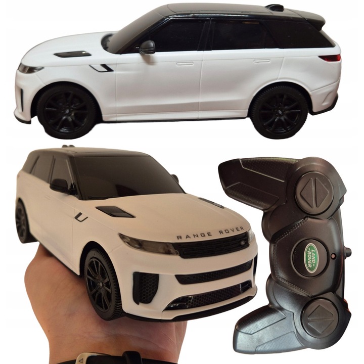 Кола с дистанционно управление Rastar Range Rover, бяла, 2,4GHz