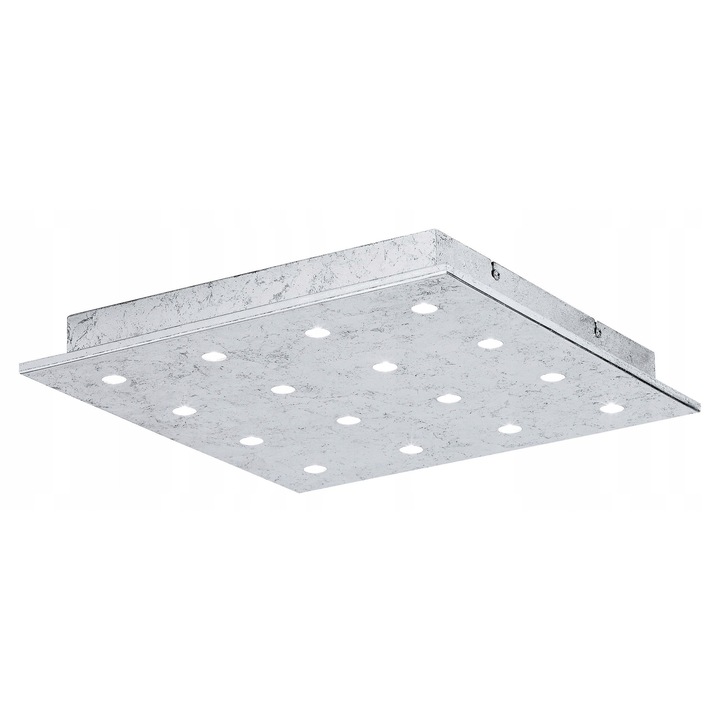 Mennyezeti LED Eglo VEZANO 37x37cm, 16x1,1W, meleg fehér fény 3000K, ezüst