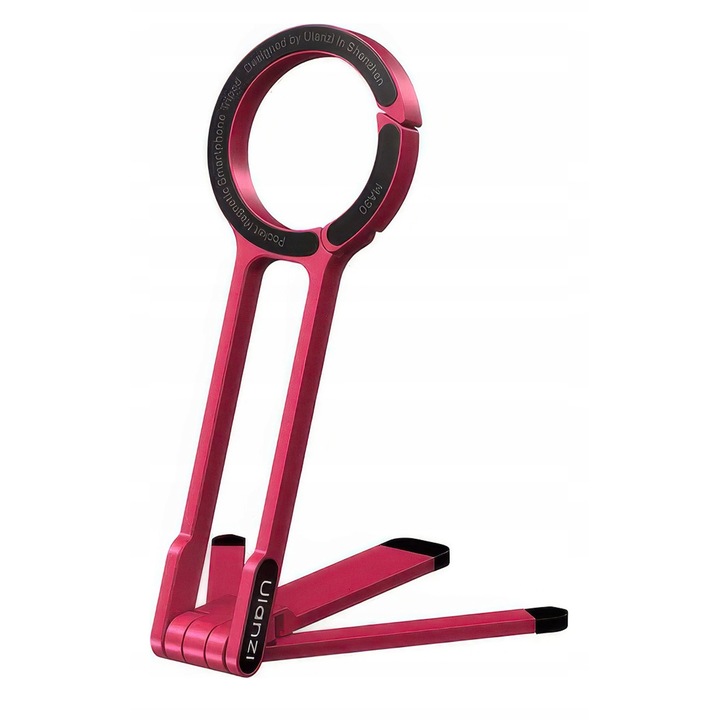 Stativ compact Ulanzi MA30, cu prindere magnetica, 115x208mm, roz inchis
