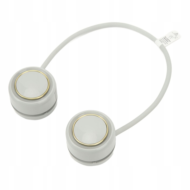 Ventilator portabil pe gat, 3 viteze, 1600mAh, 4W, DC 5V, ABS