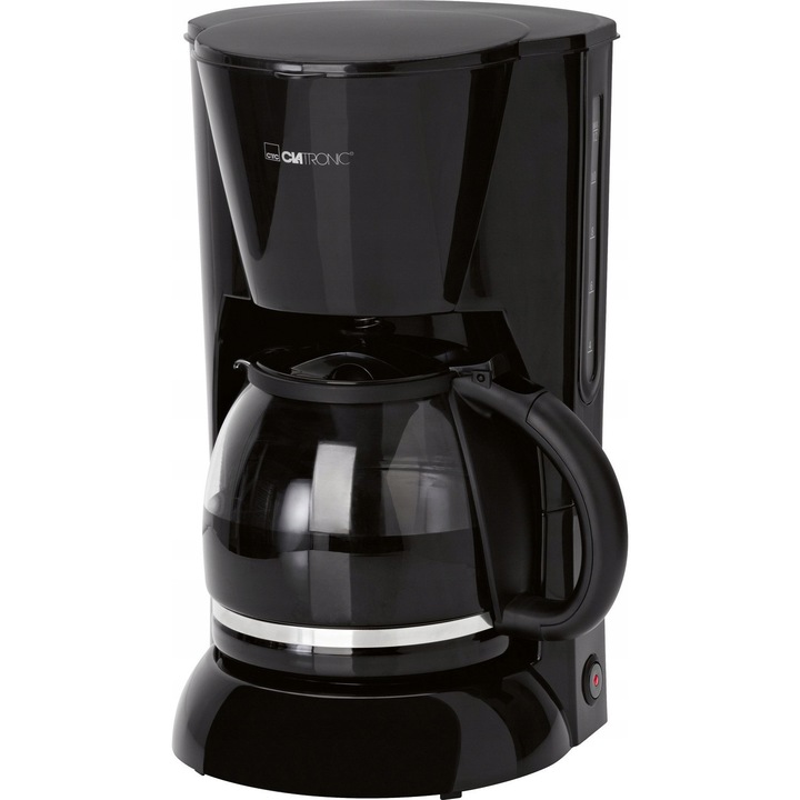 Cafetiere Clatronic, model KA 3473, 900W, 1.5L, negru, dimensiuni 33x19x20.5cm