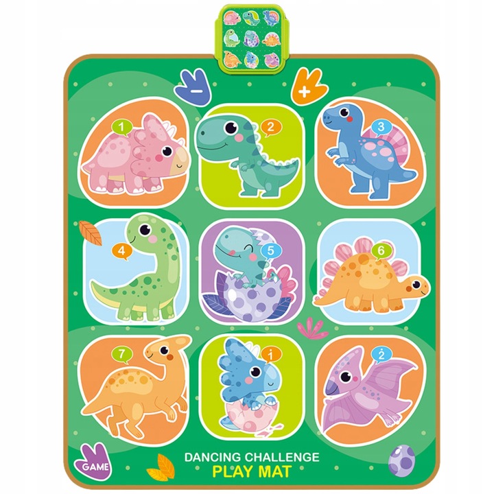 Covor muzical interactiv ProNice, educational, 65x82cm, animale, LED