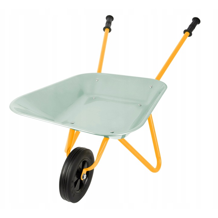 Детска градинска количка, Small Foot, метална, 50 см, с едно колело