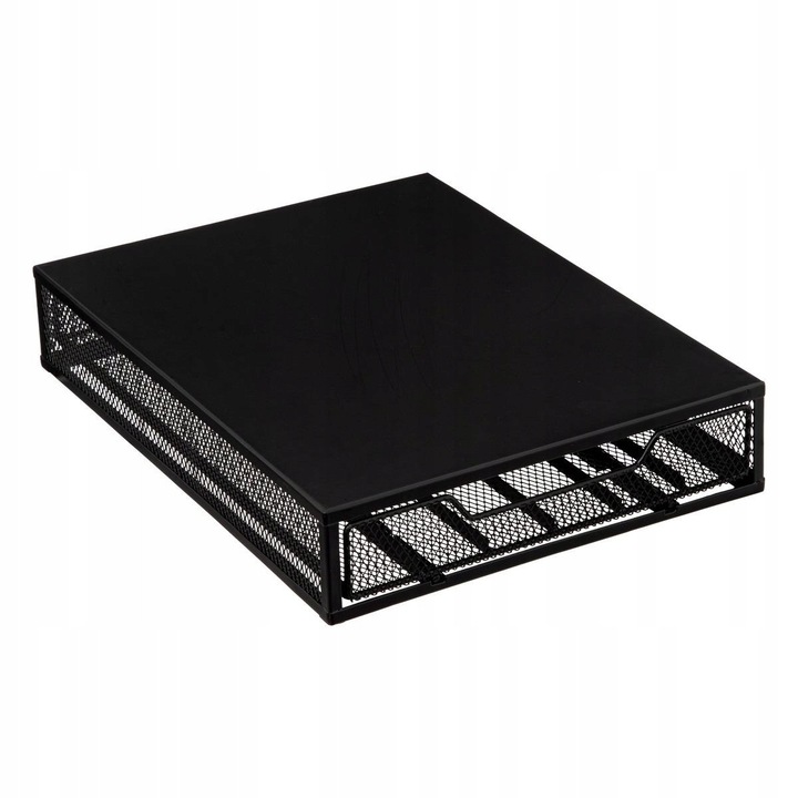 Suport pentru capsule de cafea, 5five Simply Smart, metalic, capacitate 60 capsule, negru, 26x34,8x6,5 cm