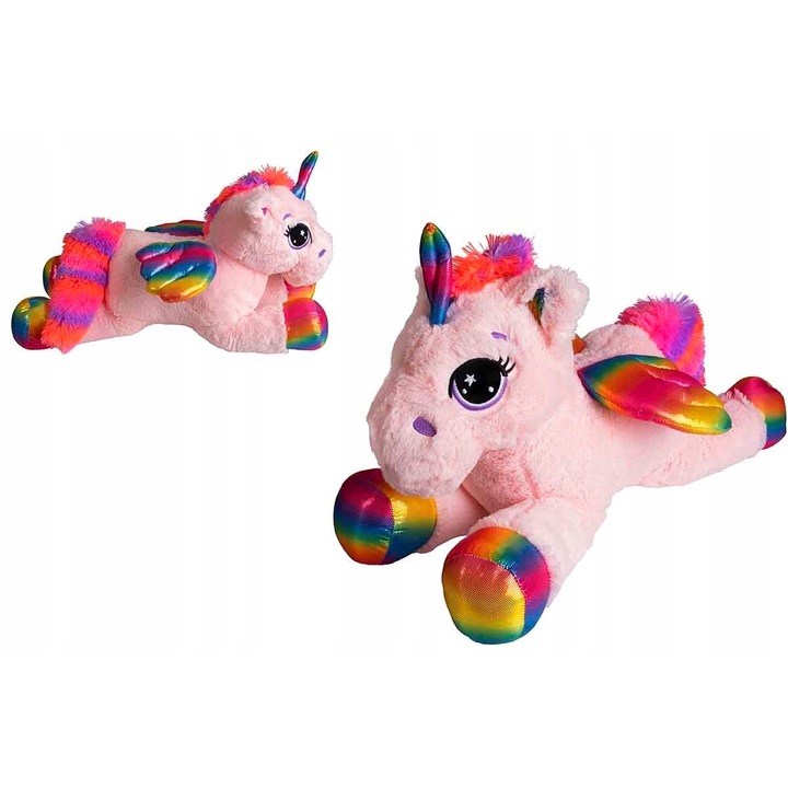 Jucarie de plus, Norimpex, Unicorn, 75cm, multicolor