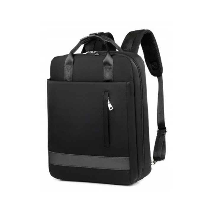 Rucsac multifunctional K&M pentru laptop 15,6'', impermeabil, cu port USB, 45x35x12cm, negru