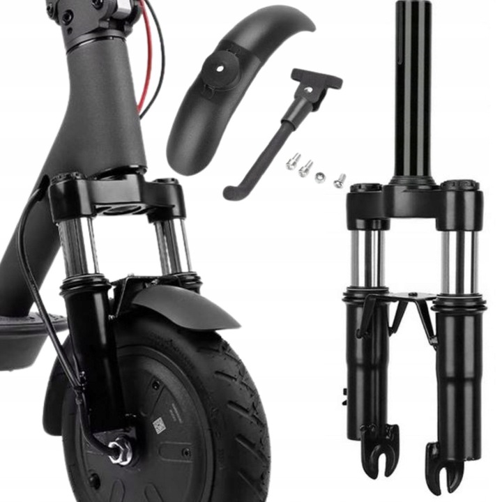 Zgomot de suspensie pentru hulajnoga electrica, set cu amortizator, picior, aripa fata, suruburi, multicolor