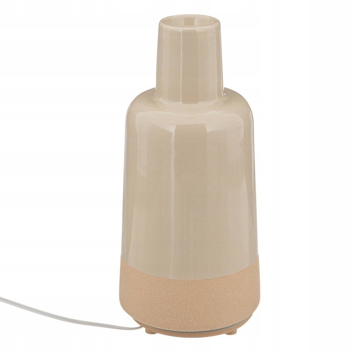 Difuzor aromaterapie ceramic, Atmosphera, 150 ml, galben/beige, 10,5x10,4x22,5cm