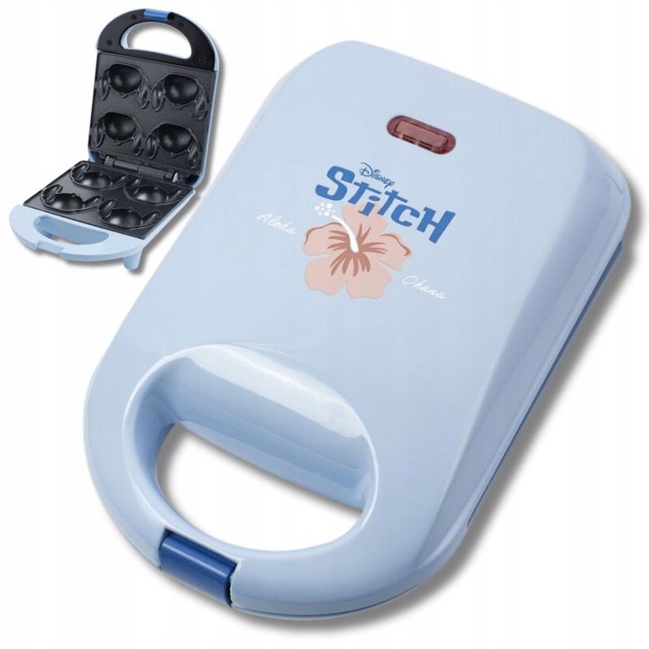 Aparat de prajituri pentru copii Pangea Lilo si Stitch, 25 bete, 17x13.1x9.1cm, inox, antiaderent