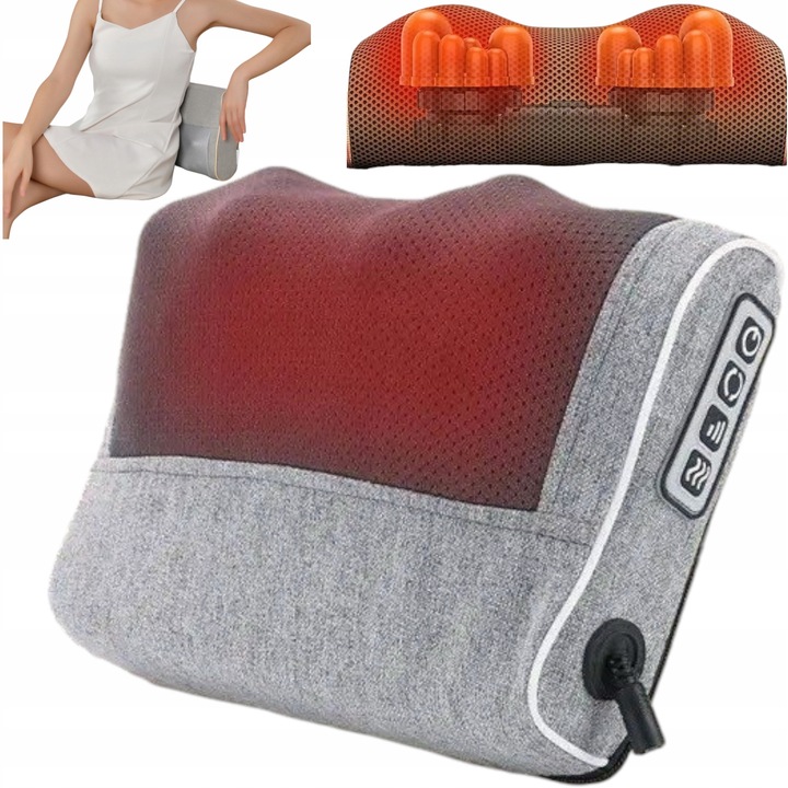 Perna de masaj Shiatsu Max-Tech, gri, 30x20x10cm