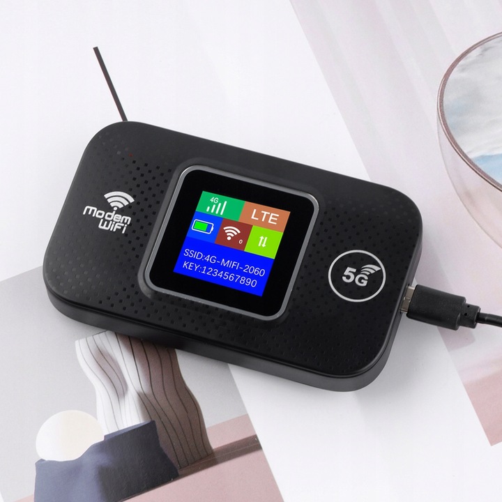 Vezeték nélküli 4G LTE router, 150MBPS, fekete