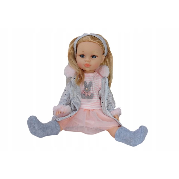 Papusa interactiva, ADAR, canta si vorbeste in limba poloneza, par lung, cutie cadou