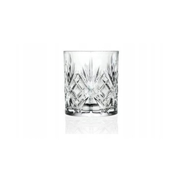 Set 6 pahare cristal 80 ml, RCR, design modern, Italia
