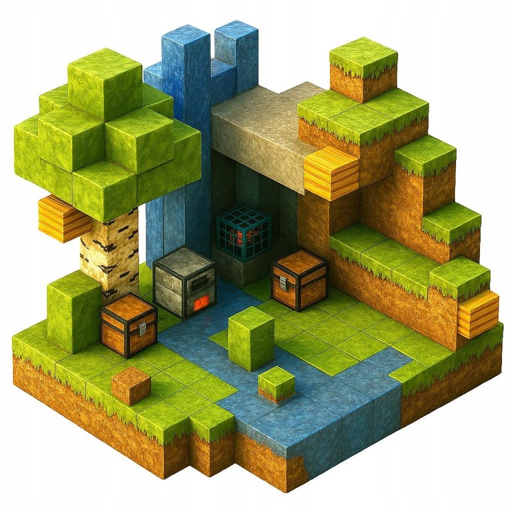 Set de constructie cu 300 de blocuri magnetice, 9 figurine, culori diverse