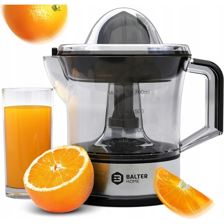 Storcator electric de citrice Balter ZP-04, 40W, 0,7L, cu filtru reglabil, compact