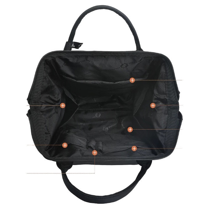 Rucsac laptop K&M, 15,6'', impermeabil, negru, 44x28x19cm, multe compartimente