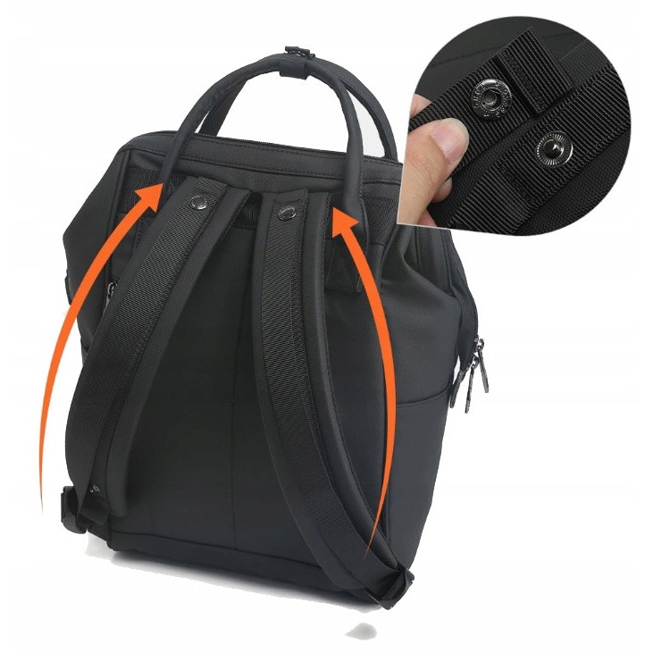 Rucsac laptop K&M, 15,6'', impermeabil, negru, 44x28x19cm, multe compartimente