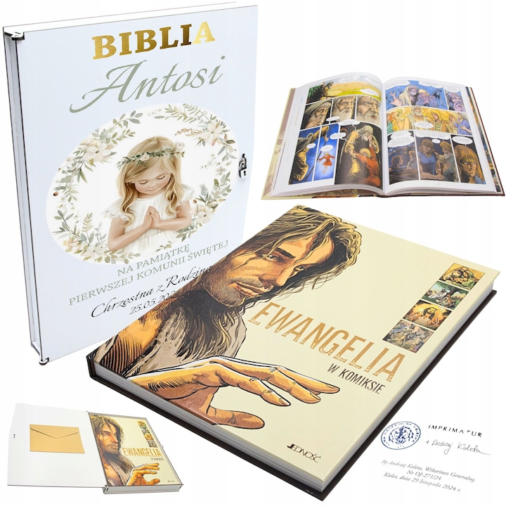 Biblia komiks Boża historia od Początku po Wieczność Pierwsza Komunia Św