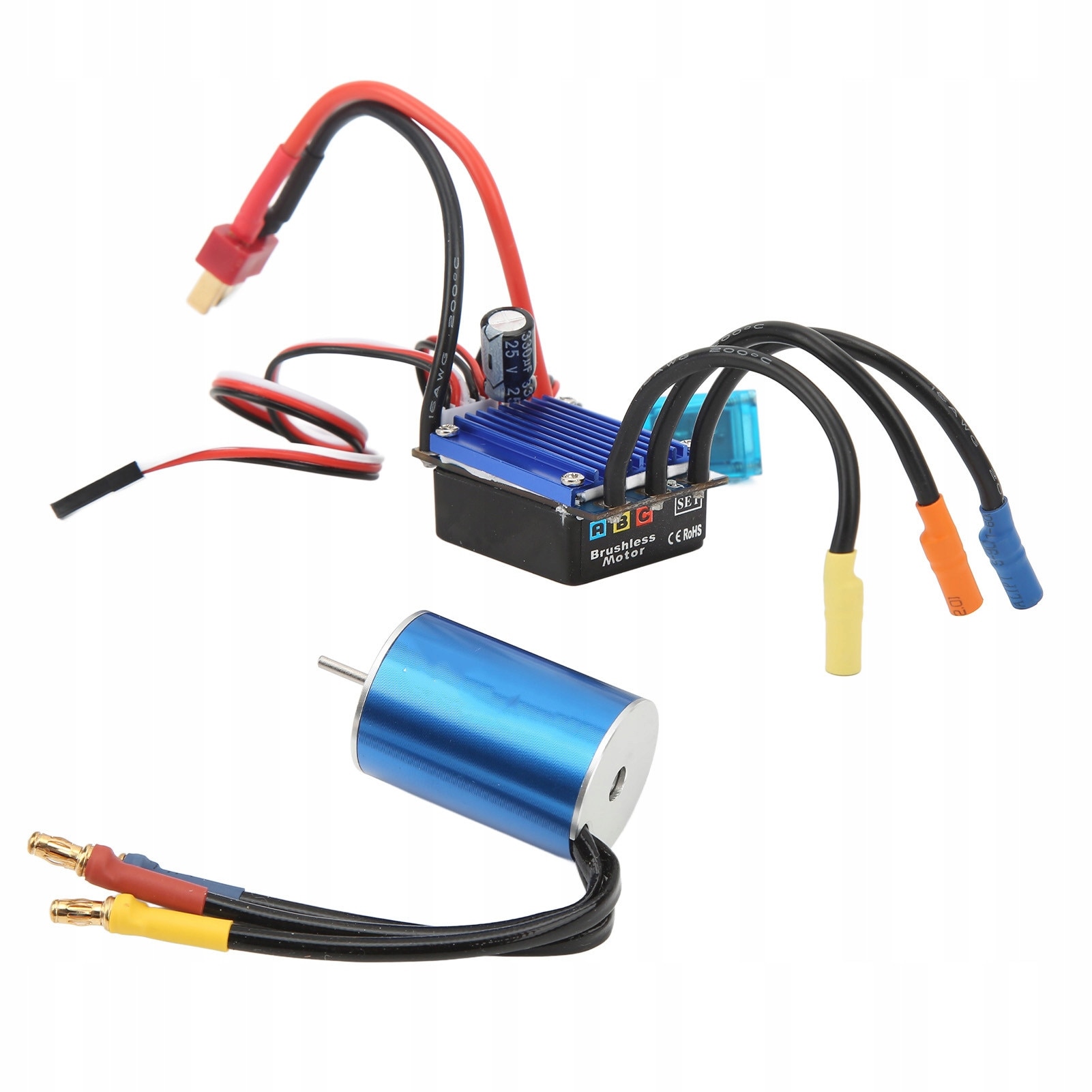 Motor fara perii 2435 4800KV, Enforose, set combinat cu ESC 25A si