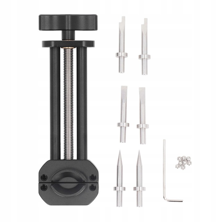 Set unelte reparare morsa obiectiv aparat, 25mm-130mm, aluminiu, 198g