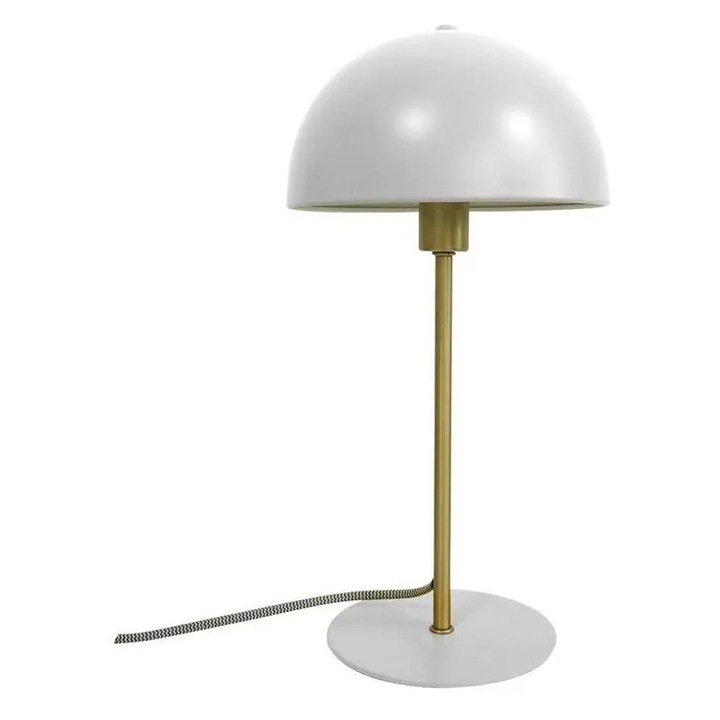 Lampa de birou Bonnet, retro, alb, 39x20cm, 25W, 175cm cablu