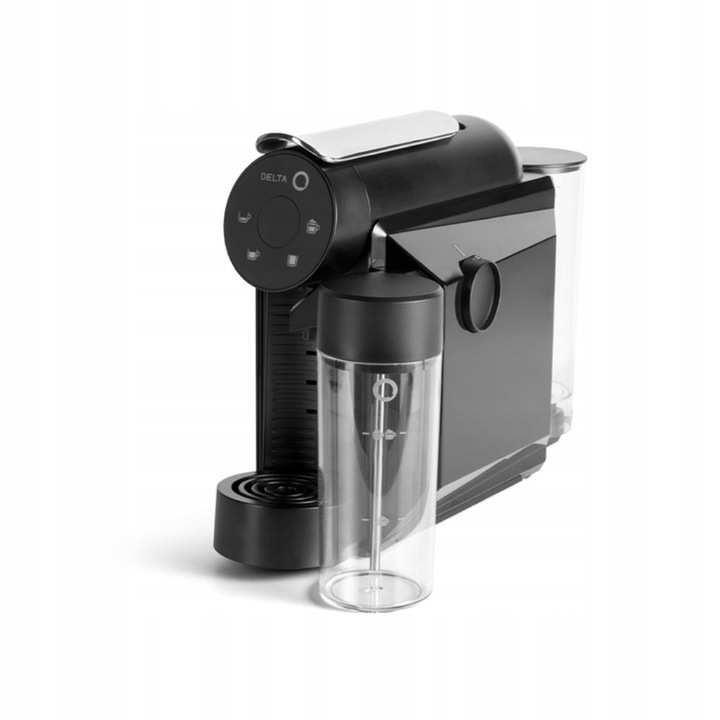 Espressor capsule Delta Q Mini MilkQool 20 bar, negru, 365x159x261mm, capacitate rezervor lapte 350ml, rezervor apa 600ml