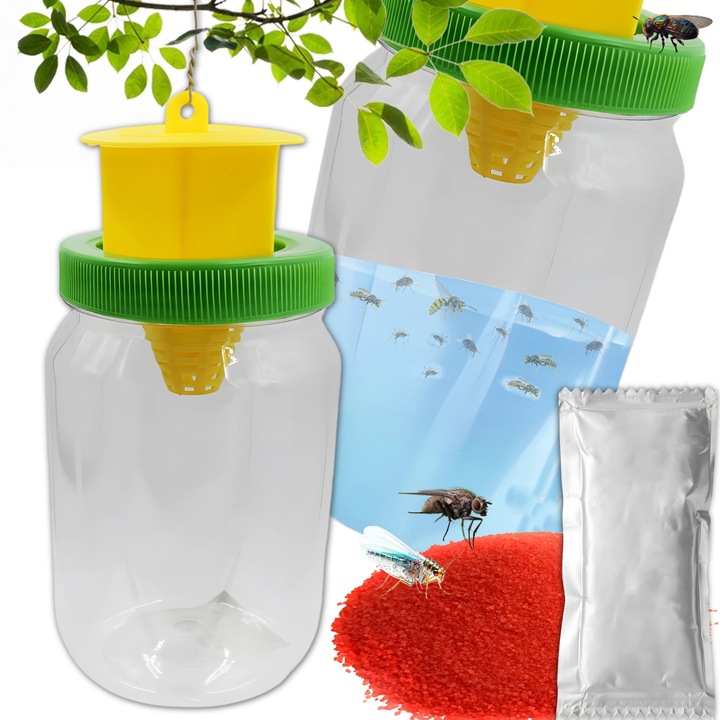 Capcana pentru muste, reutilizabila, 20cm, 28cm, actiune pana la 6 saptamani, fara chimicale