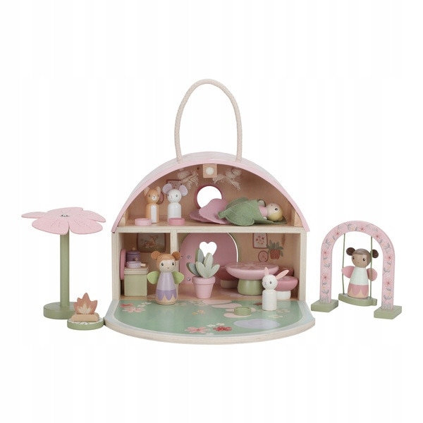 Комплект къща за кукли Fairy Garden, Little Dutch, 2 етажа