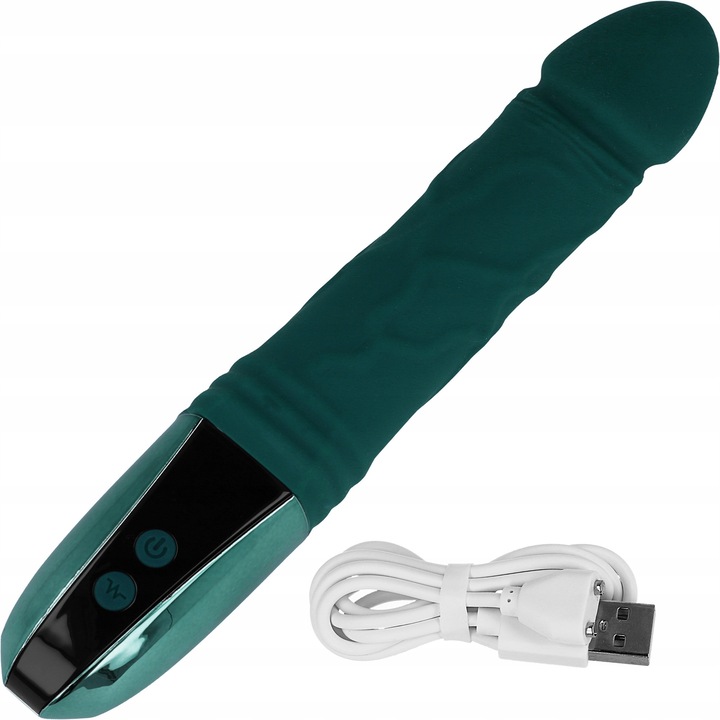 Vibrátor Lelex, 12 mód, vízálló, 23x3,5cm