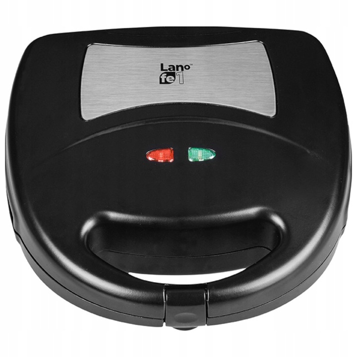 Opiekacz 3w1 Lafe, negru, 800W, placi interschimbabile pentru toaste, gofre si gratar