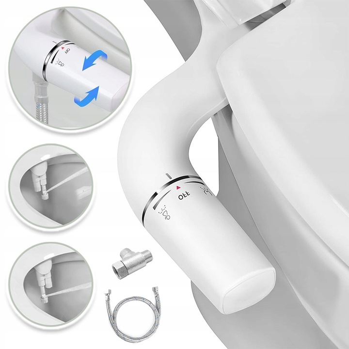 Capac bidet, pentru toaleta, 3 moduri de curatare, 6mm, G3/8