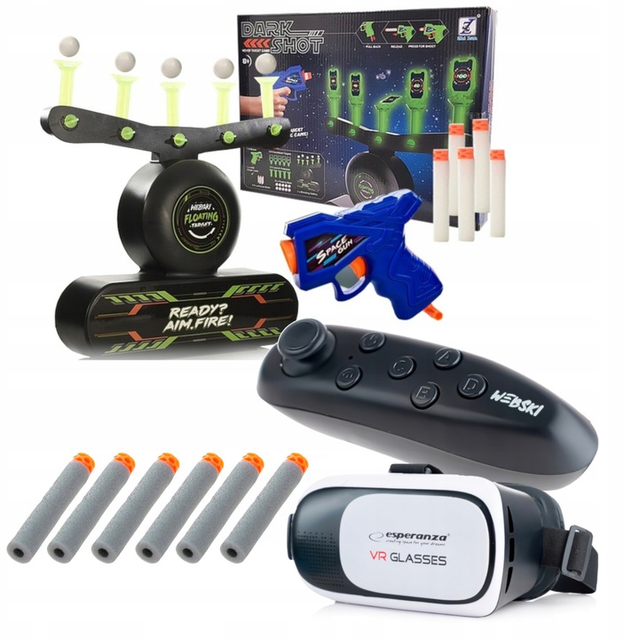 Ochelari VR 3D Webski, set cu tinta electronica, fluorescenta, 33x33x6,5cm