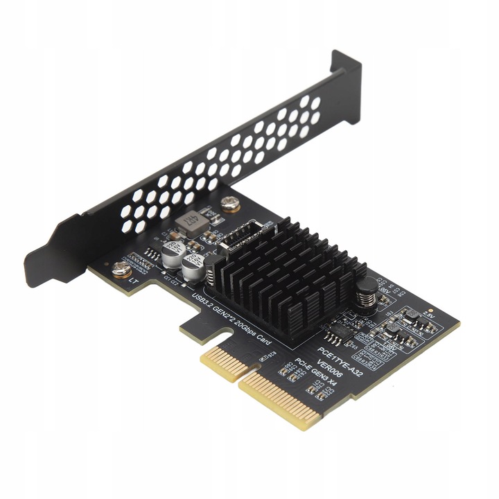 Placa de extensie USB 3.2 Gen 2, PCIe, 20 Gb/s, compatibila cu Win 10/11, OS X, Linux