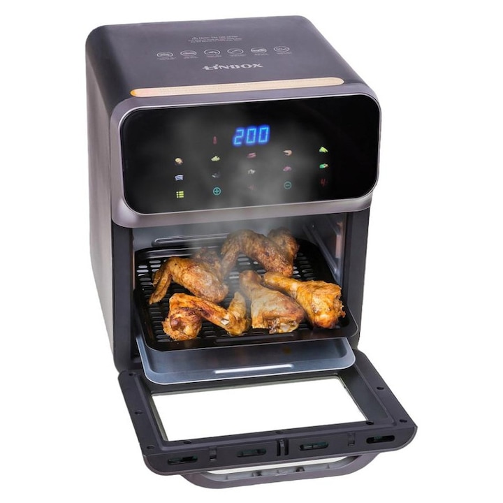 Friteuza profesionala Inox, 2 x 2500 W, Capacitate 12 l, dimensiune 540x449x303 mm, 60°C - 200°C