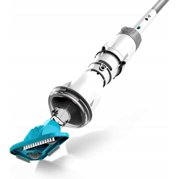 Aspirator piscina set, Kokido TELSA 02, 100W, USB, 3,7m, 0,42l