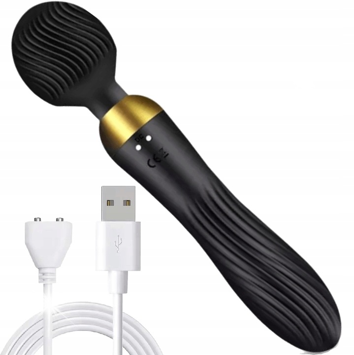 Vibrátor 2 az 1-ben, csiklómasszírozó, 18 funkció, 22.3x4.5cm,