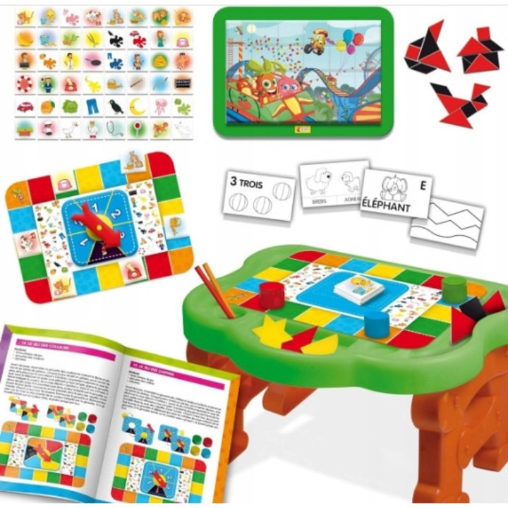 Set jocuri educationale Carotina, 30 jocuri, birou, multicolor