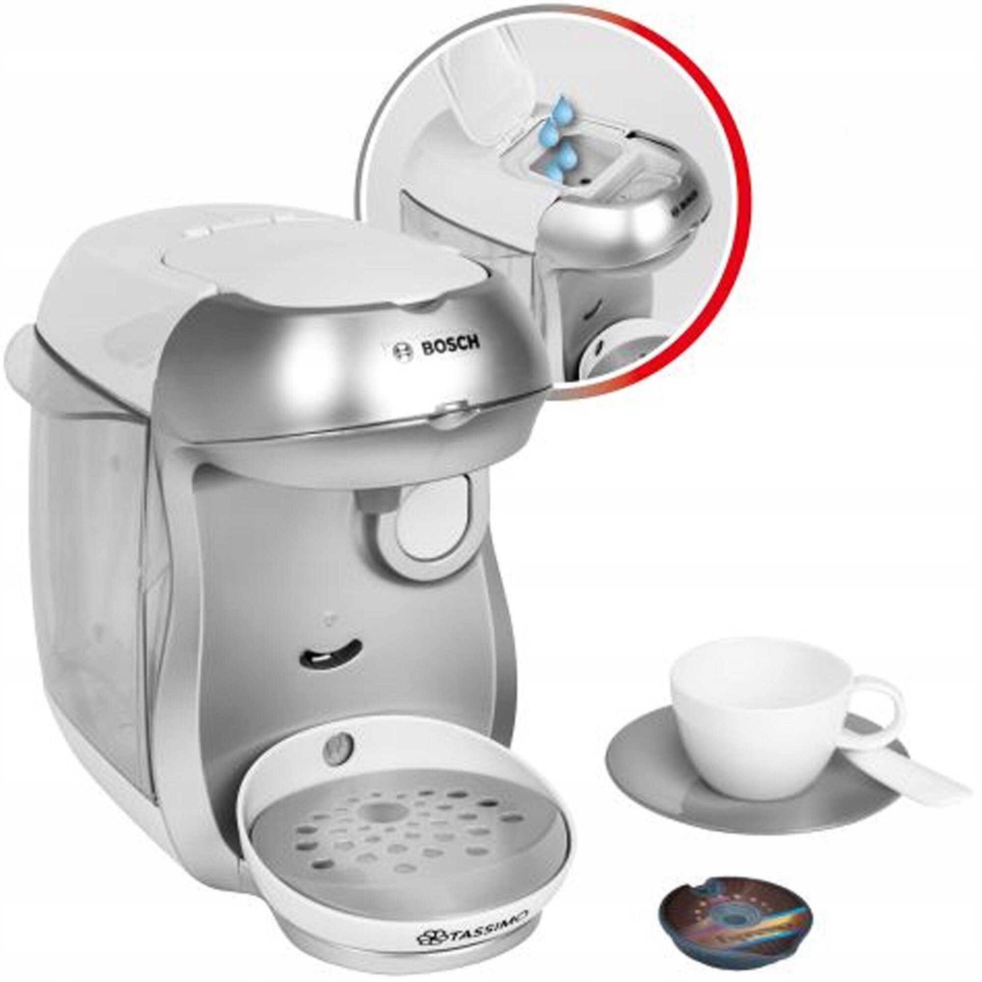 Set de mic dejun Klein, ceainic argintiu, toaster, expresor de cafea ...