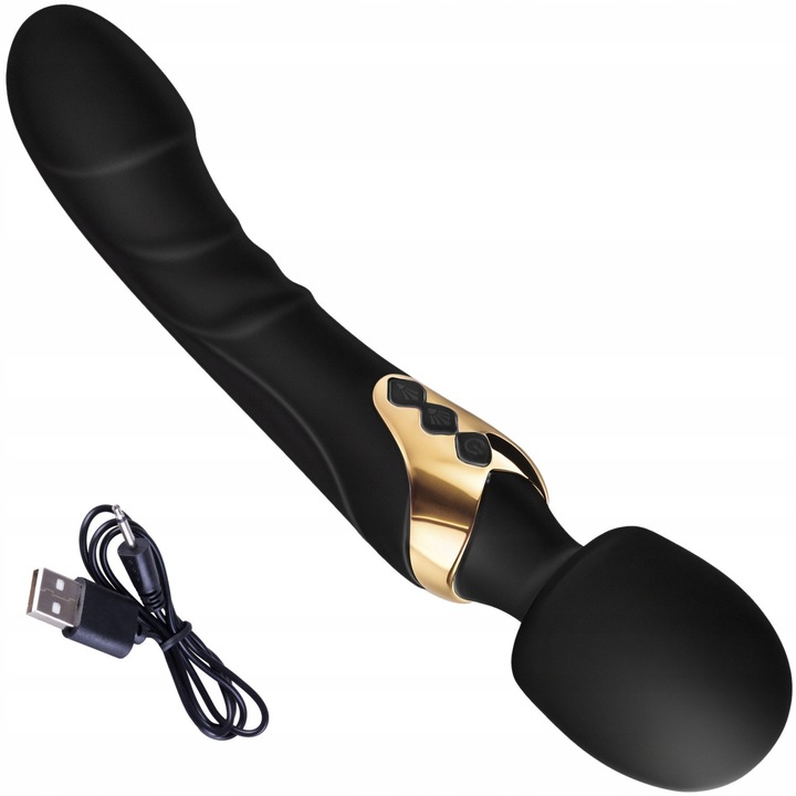 Vibrátor Ero-Bull, 2 az 1-ben masszázs, 2 Silvini, Vízálló, 25cm