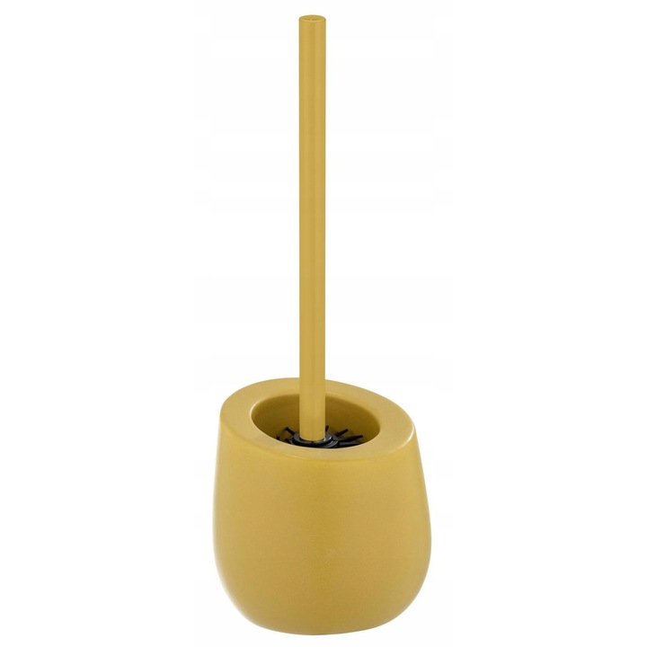 Perie WC BADI, WENKO, ceramica, 13,5x38cm, mustar