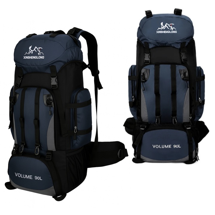 Rucsac tactic 90L, K&M, poliester 600D, 80x36x25cm, multicolor